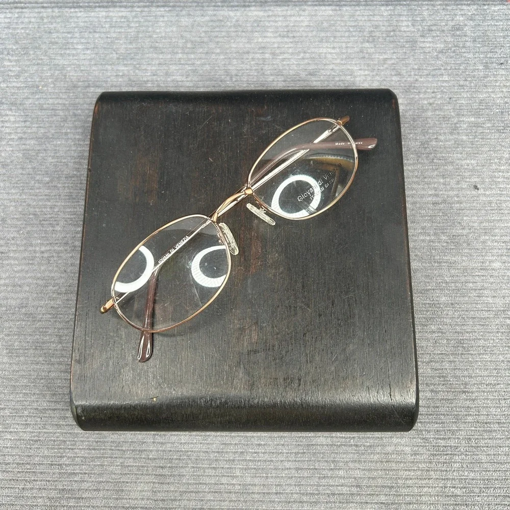 Giovani di Venezia Anthony Brown Y2k Eyeglass Frames Italian Design 51-20-145
